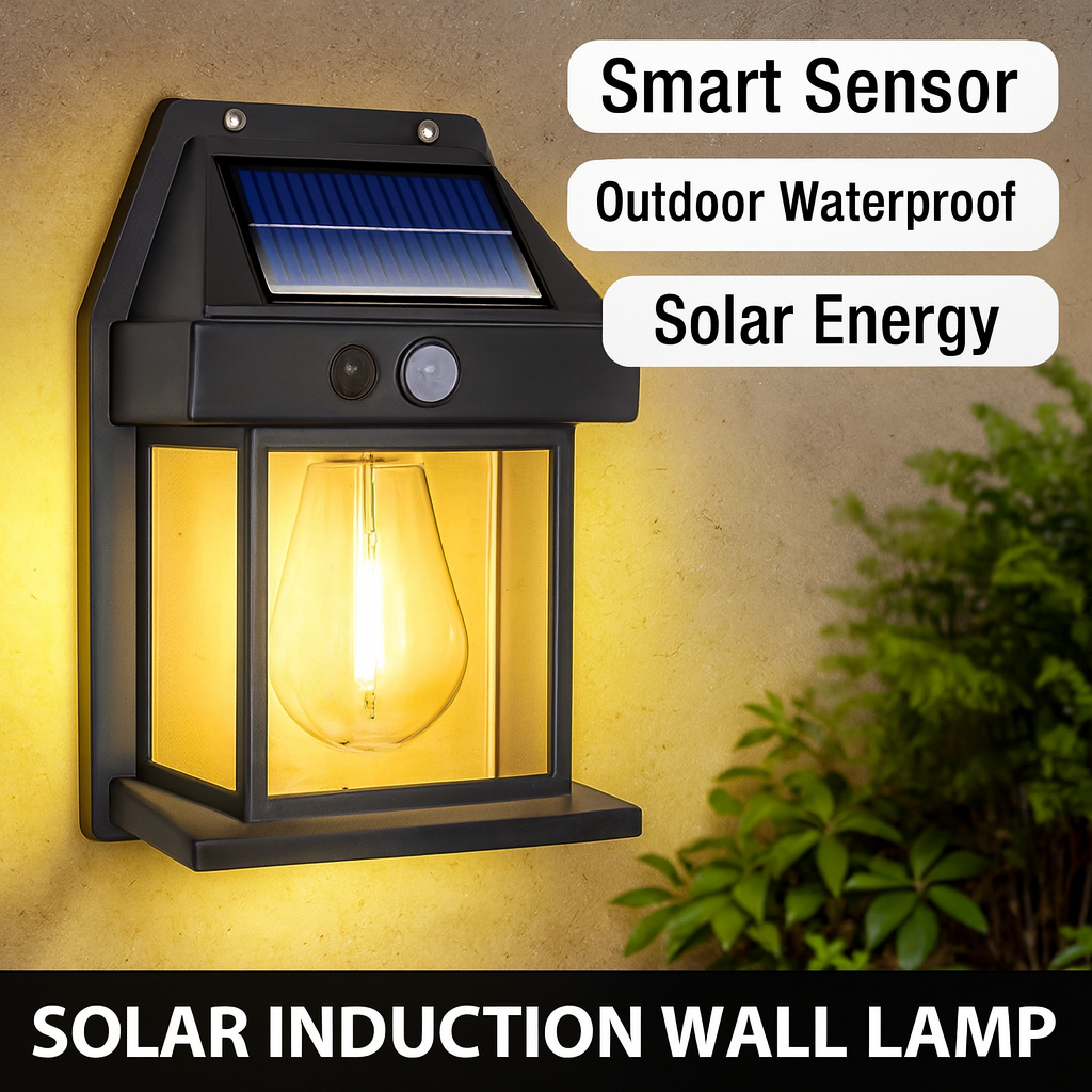 Solar Powered Wall Light, Outdoor Waterproof, House-shaped Creative, Motion-activated Lighting for Pathway, Garden