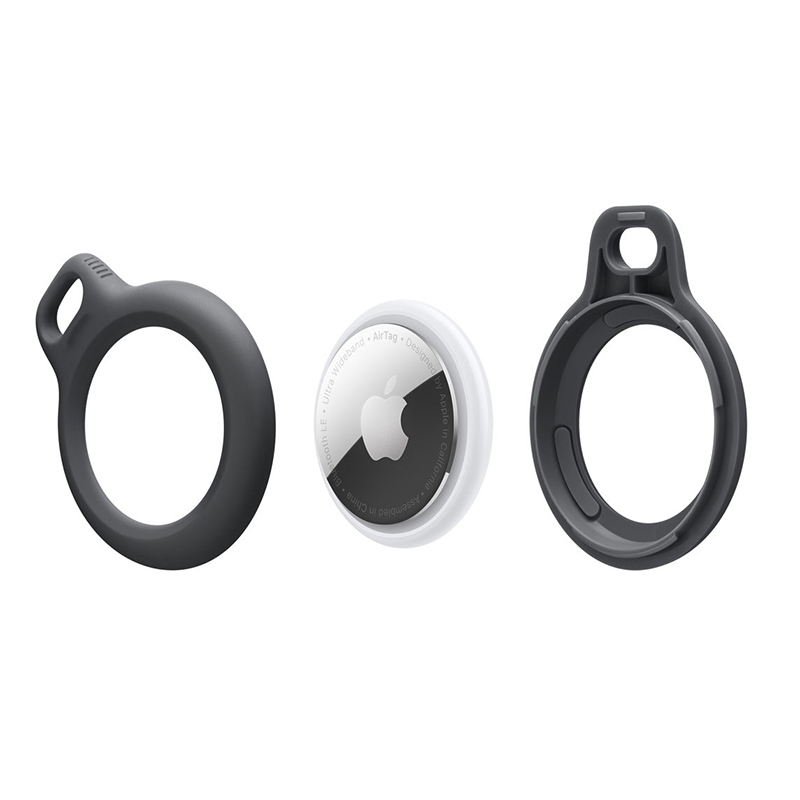 For Air Tags Tracking Device Cover, Anti-Loss Dog Tracker Locator, Liquid Silicone Key chain For Apple Air Tag Case,
