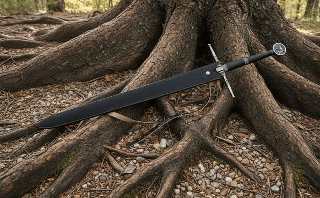 Original Fantasy Steel Longsword Sword Straight Ninjato Katana Gifts for Boyfriends Fathers, Creative Collectibles
