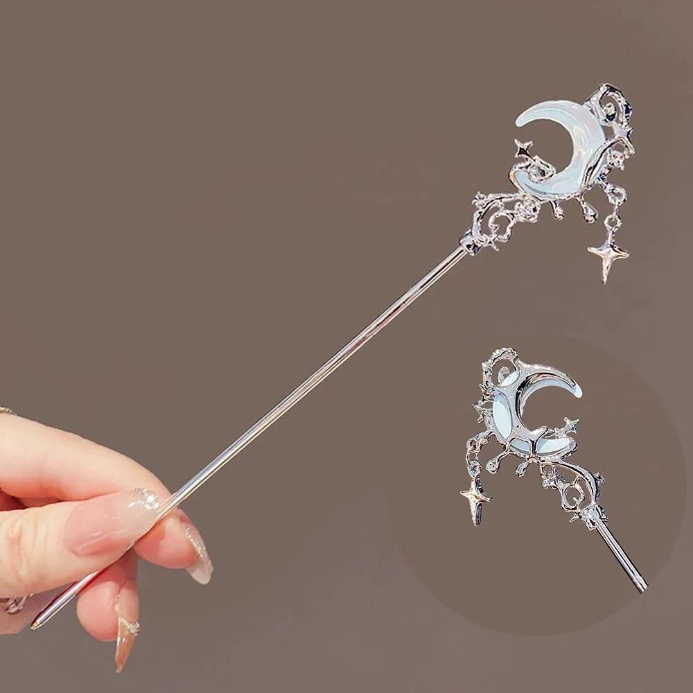 French Stars and Moon Hair Pin