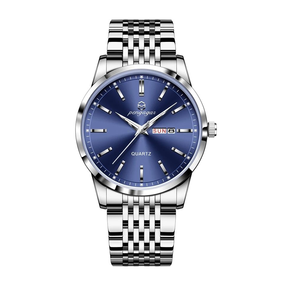 Luxury Stainless Steel Watch – Waterproof Luminous Business Quartz Timepiece