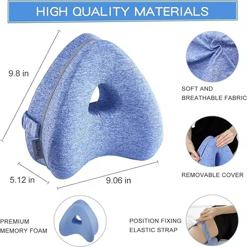 Ergonomic Memory Foam Knee Pillow for Side Sleepers