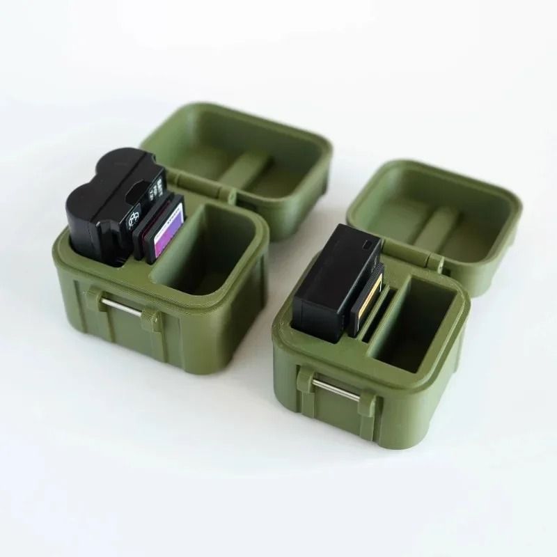 Shockproof Fujifilm Battery Storage Case with Memory Card Holder