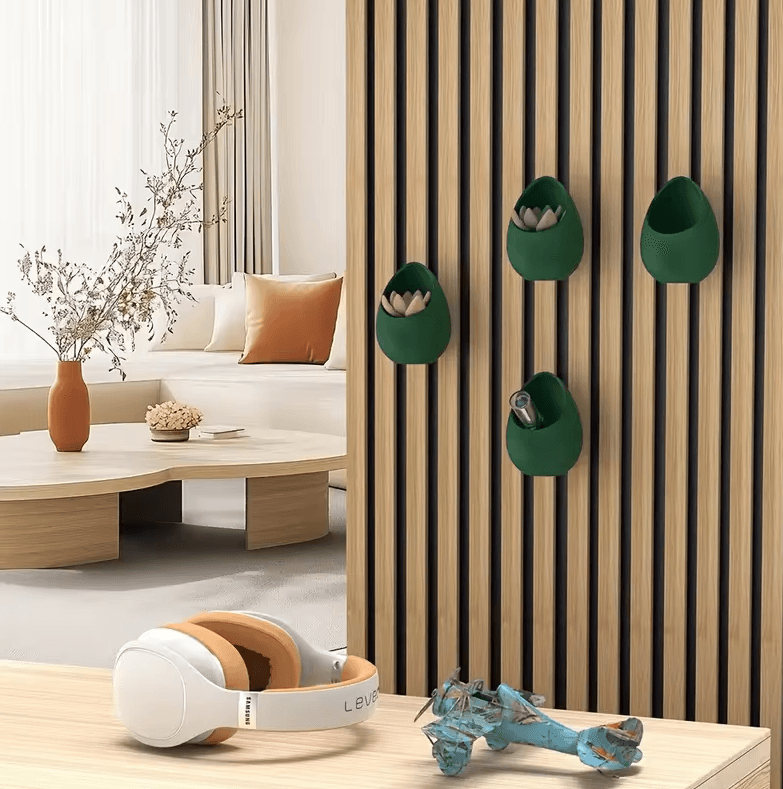 Acoustic Panel Planting Tray Shelf – Decorative Storage Rack for Soundproof Panels