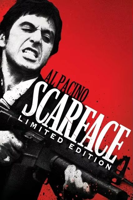 Scarface Tony Montana Canvas Poster Gangster Movie Wall Art Print