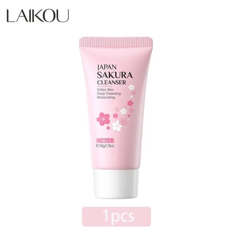 LAIKOU Sakura Gentle Facial Cleanser for Oil Control and Pore Care