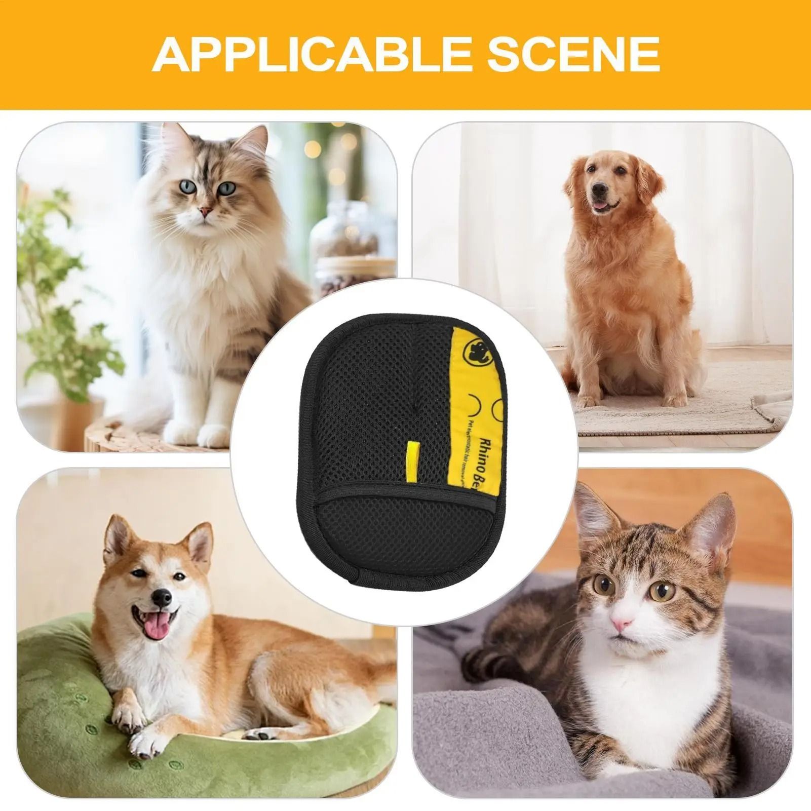 Double Sided Pet Grooming Gloves