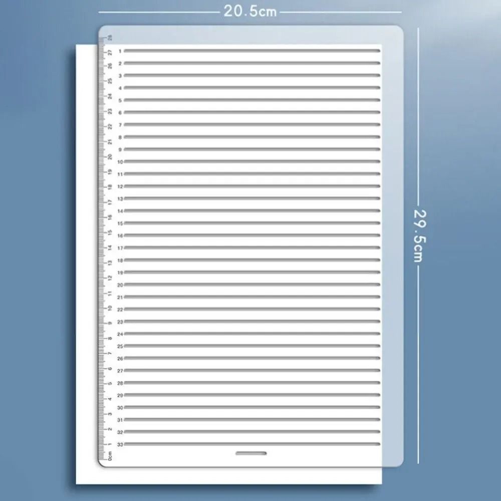 Calligraphy Stencil Ruler – Transparent Straight-Line Template – High-Yield Calligraphic Interaction Hub
