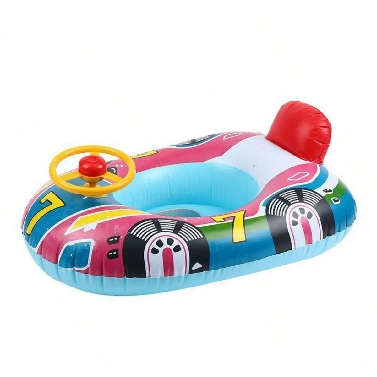 Baby Swimming Pool Float Car Design Inflatable Toddler Swim Ring