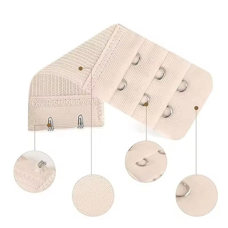ComfyFit 9-Pack Adjustable Soft Bra Extenders – 2-Hook, 3-Row Band Extender Set