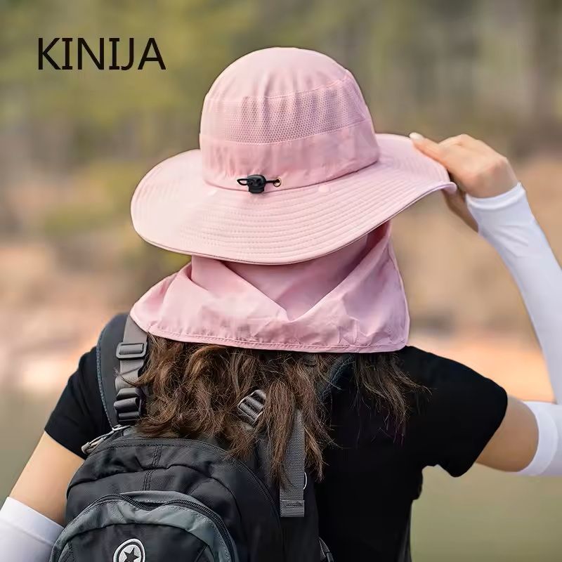 Quick Dry UV Protection Fisherman Hat with Face and Neck Cover