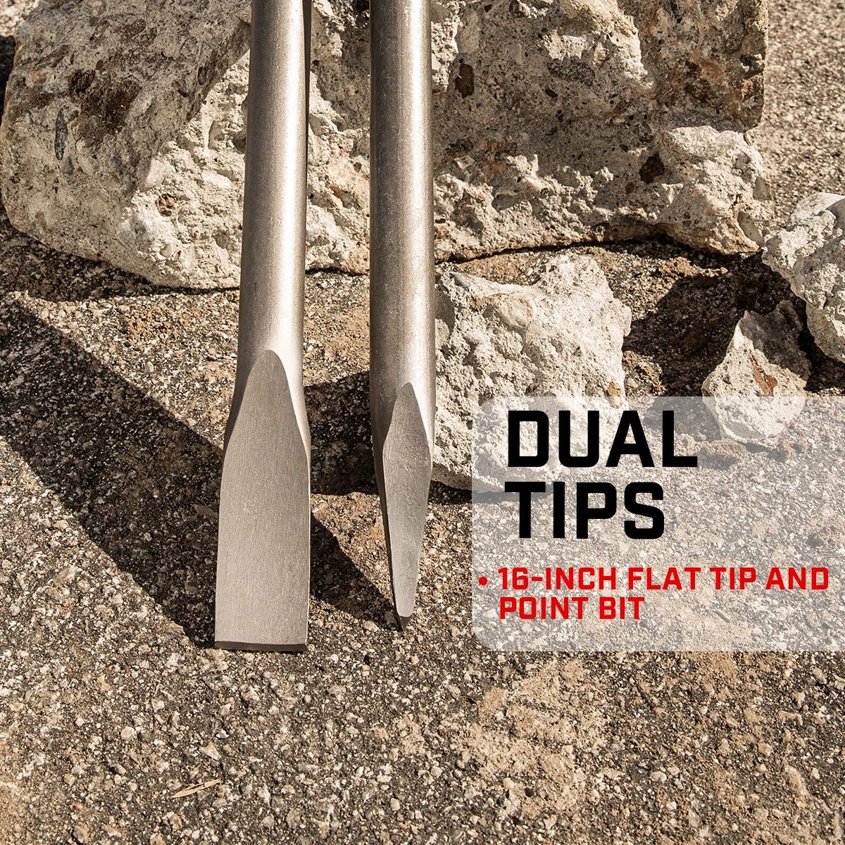 Jack Hammer Chisel Bits Hex Shank Demolition Set