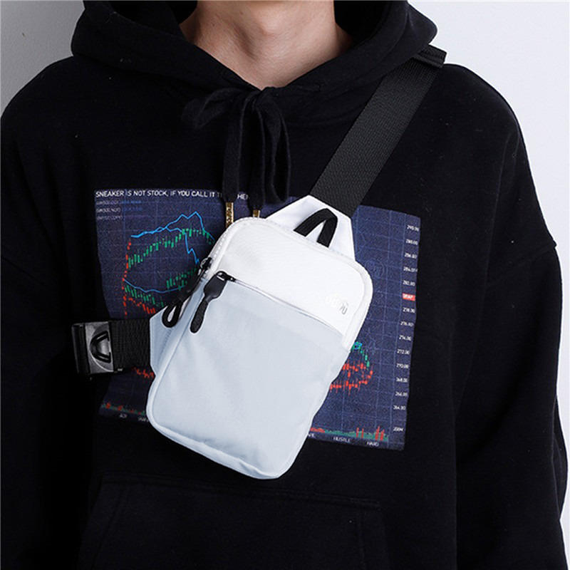 Mobile Phone Chest Bag for Men Waterproof Crossbody Business Commuting Bag