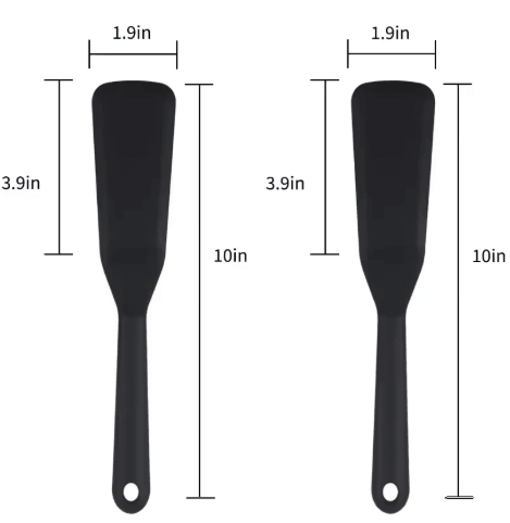 Silicone Cooking Spatula Spoon Heat Resistant Frying and Flipping Utensil for Eggs Fish and More