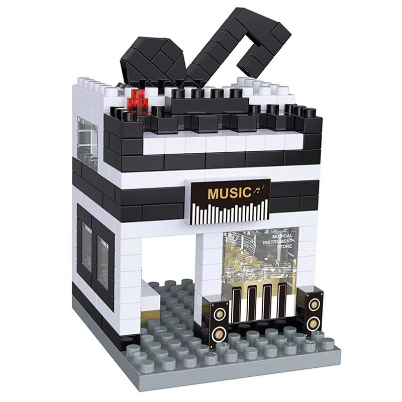 Mini City Street View 3D Building Block Set