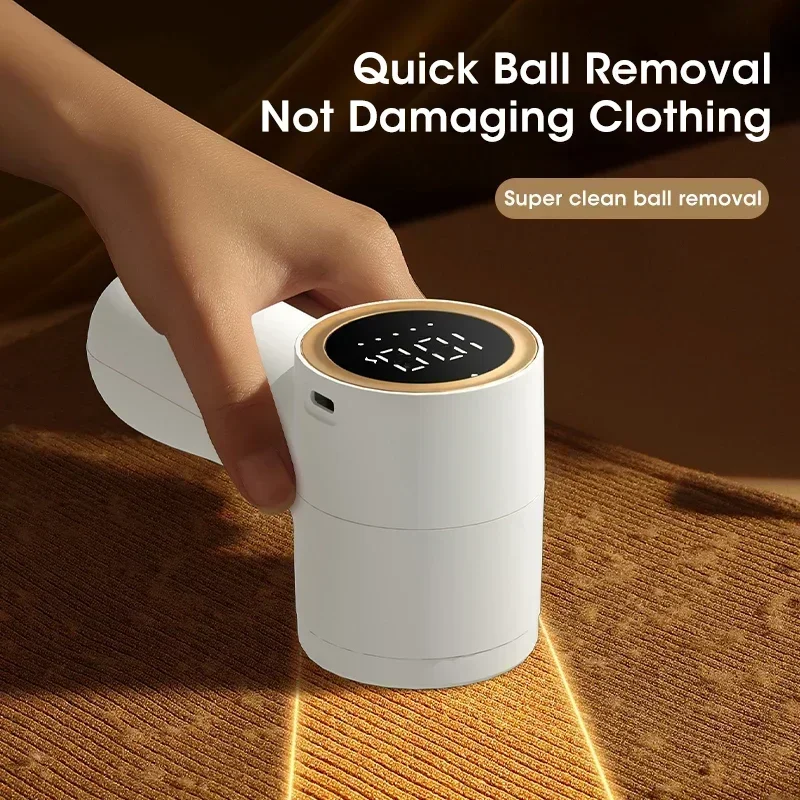 Mini Portable Electric Hair Ball Trimmer – Rechargeable Handheld Clothing Hair Remover with Intelligent Display