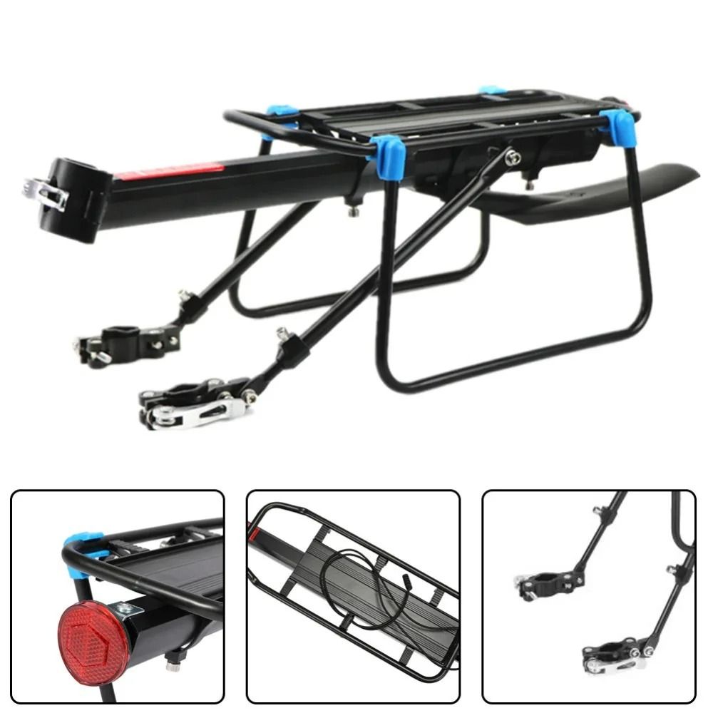 Quick Release Adjustable Bike Cargo Rack with Mudguard