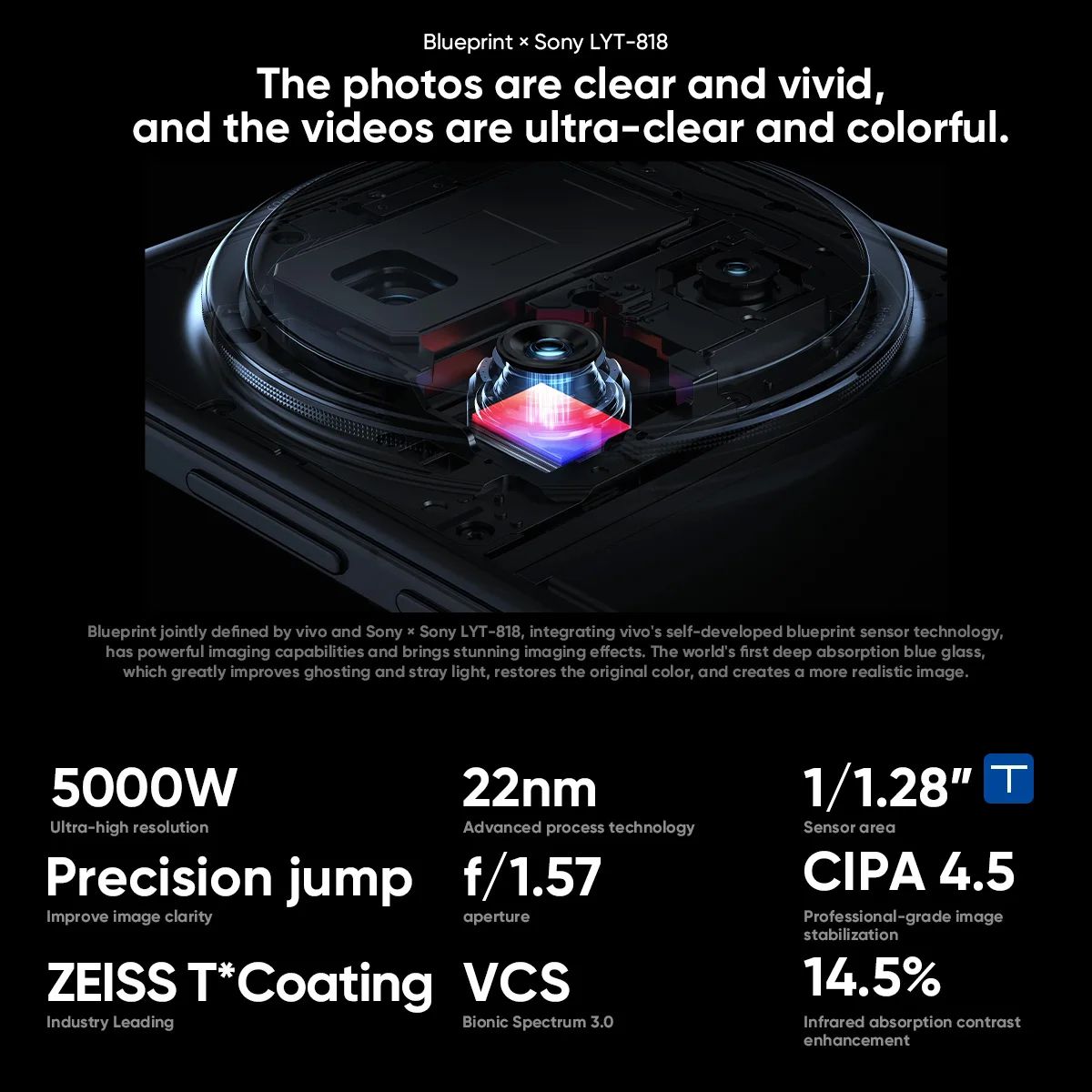 VIVO X200 Pro 5G AMOLED Flagship Phone - Dimensity 9400 smartphone with 120Hz Display, 6000mAh + 90W Fast Charge