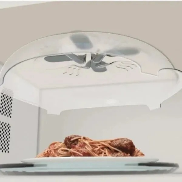 Hover Cover Magnetic Microwave Anti Splatter Cover Plate Guard Lid With Steam Vent