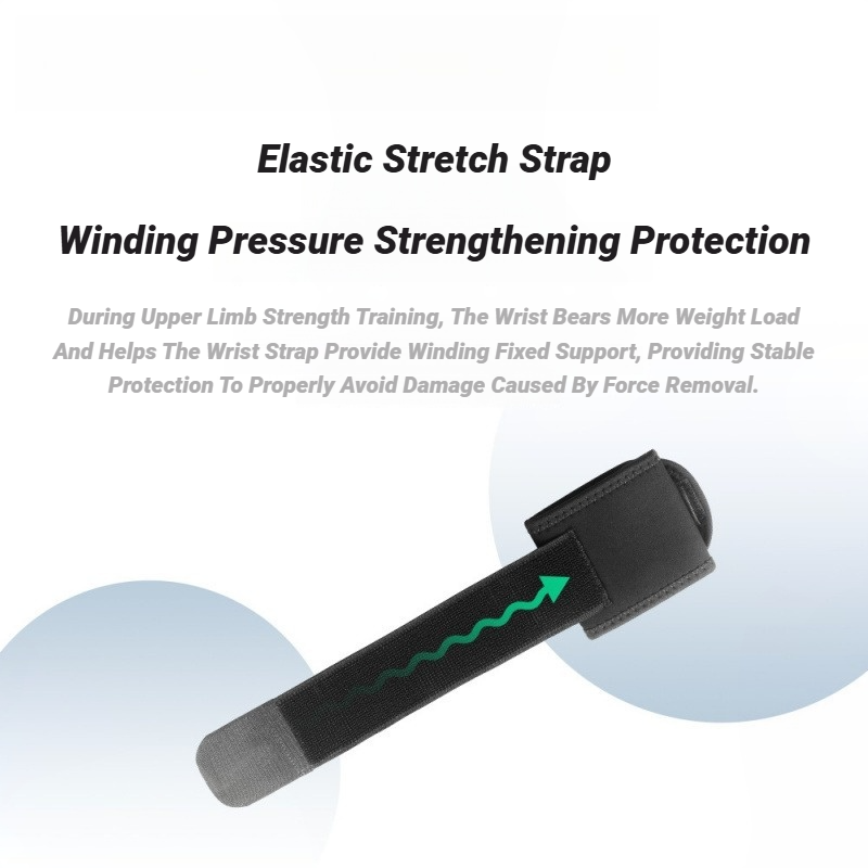 Adjustable Gym Wrist Support Straps, Fitness Brace for Weightlifting & Training