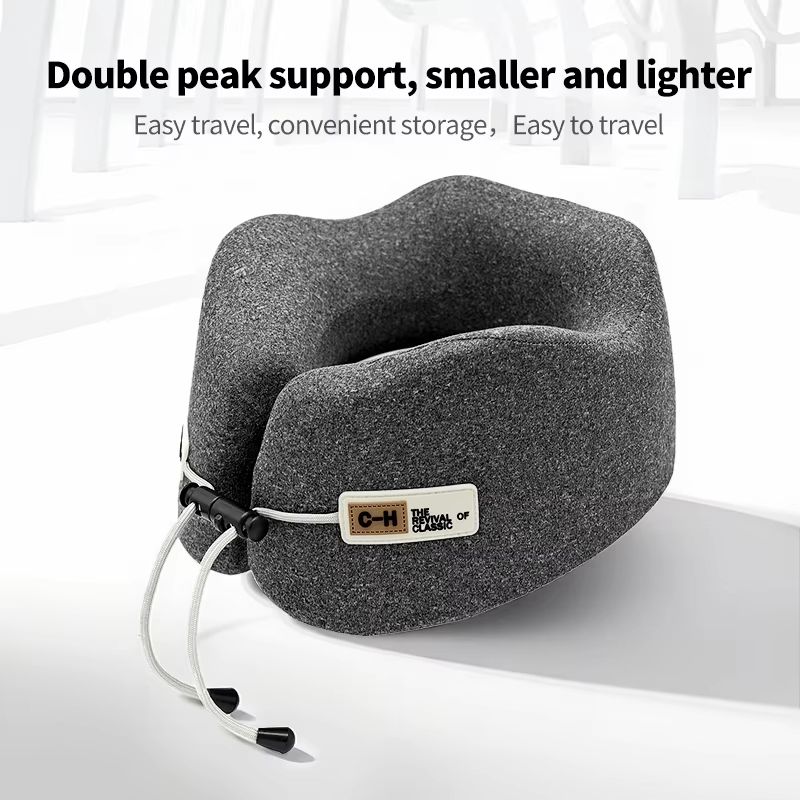 Memory Foam Travel Neck Pillow – U-Shaped Airplane Cushion for Sleeping, Shoulder Support & Comfort