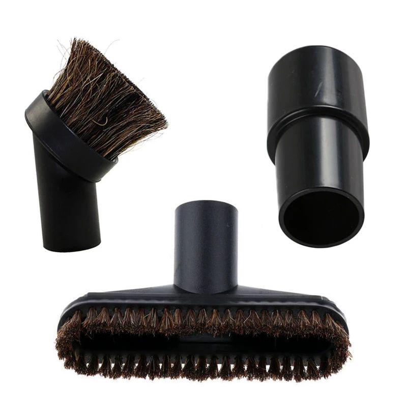 3 Pcs Vacuum Cleaner Brush Nozzle Set – Replacement Attachments with 1.25–1.4 Inches Universal Adapter