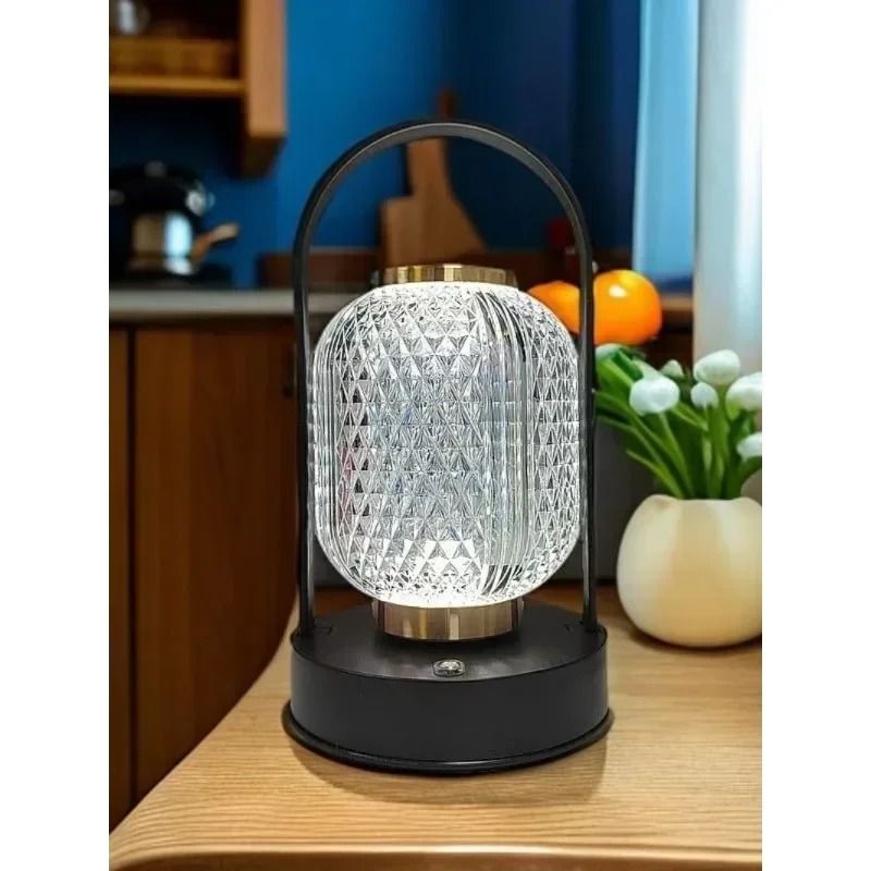 Rechargeable Retro Acrylic Table Lamp