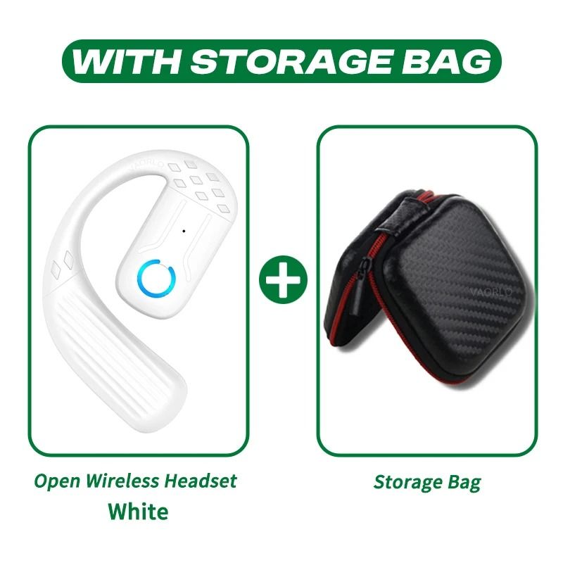 Open Wireless Earphone Bluetooth 5.4 with Rotation and Mic
