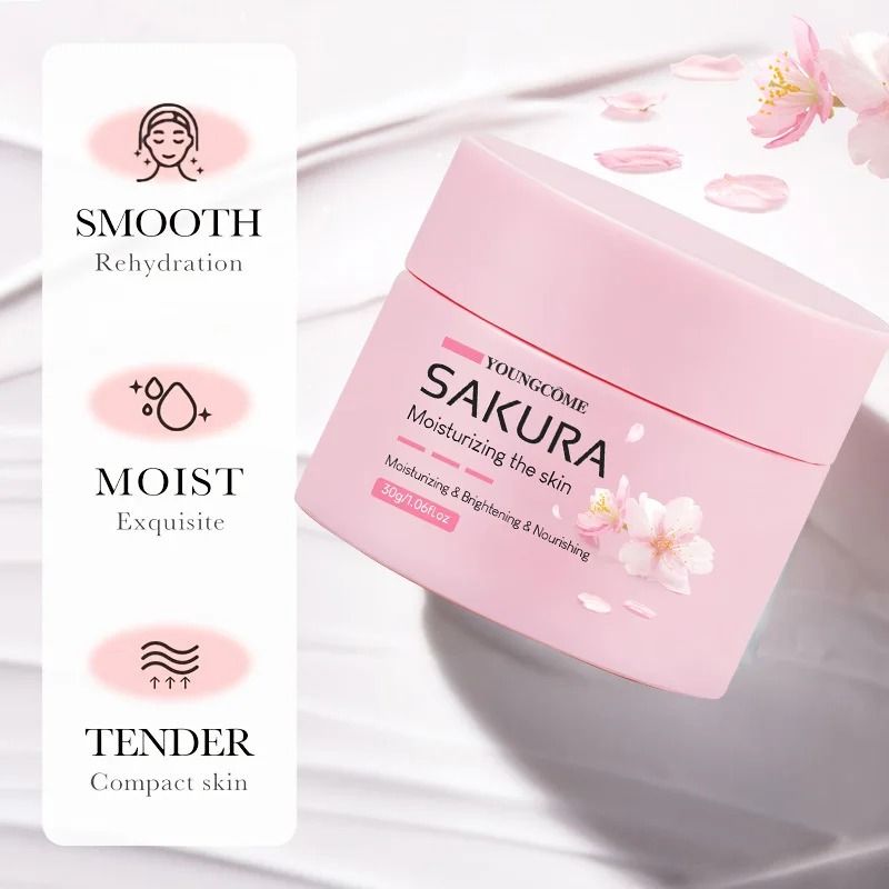 Sakura Glow Anti Aging Moisturizer with Cherry Blossom Essence