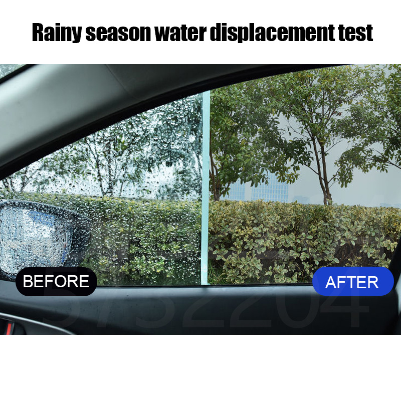 Hydrophobic Waterproof Car Glass Spray, Nano Coating Repellent, Anti-rain Agent, Oil Film Removing Auto Glass Cleaner