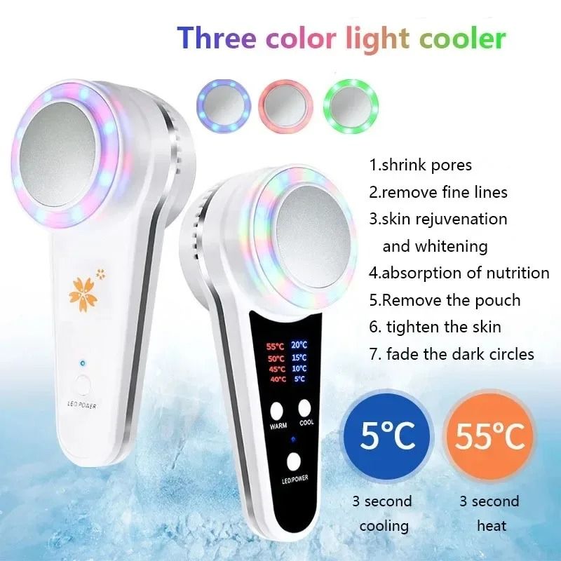 Cryotherapy Face Care Device Hot Cold Hammer Skin Lifting Acne Treatment