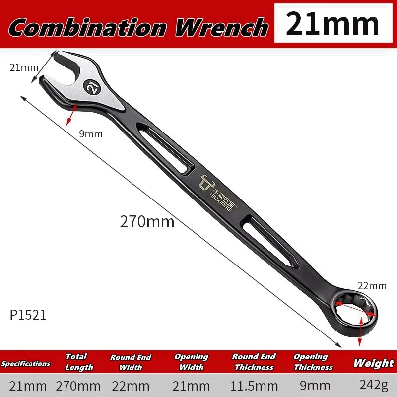 Dual-Use Plums Blossom Ratchet and Open-End Wrench Set 1/4in–15/16in Combination Spanners with Nut Cutter