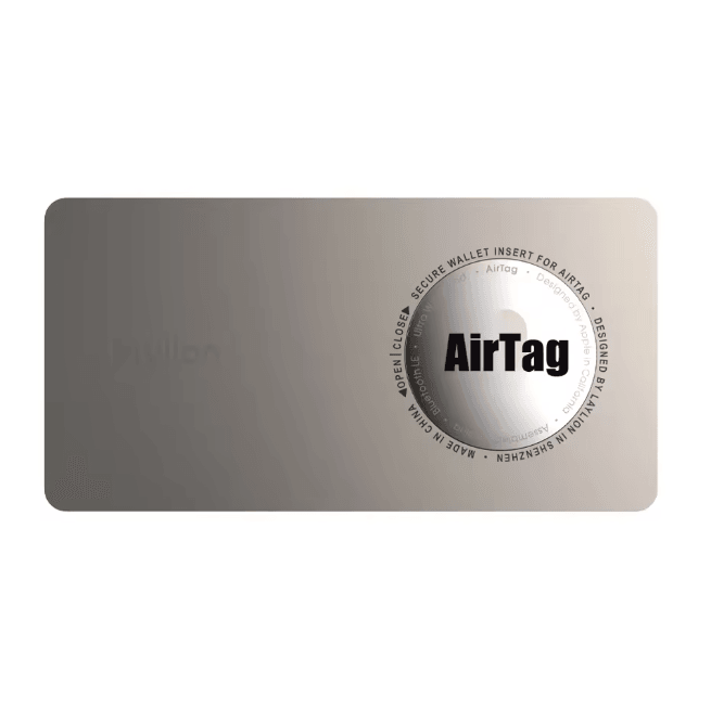 Ultra Thin Airtag Wallet Holder Aluminum Card Insert Case