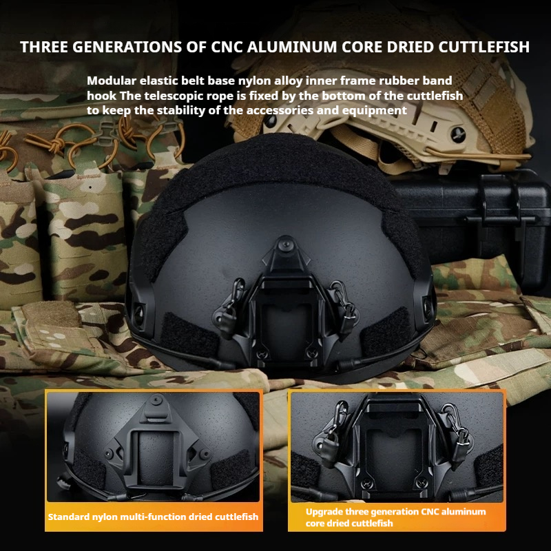 Fiberglass Tactical Helmet with Wendy Suspension System Lightweight Riot Training and Outdoor Protection Gear