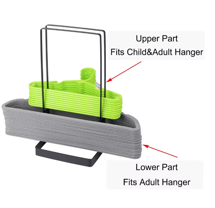 SpaceMax Hanger Stacker Rack Large Capacity Closet Organizer