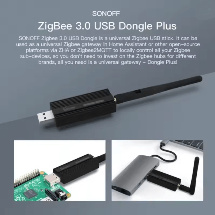 Sonoff Zigbee 30 USB Dongle Plus E Wireless Gateway for Alexa Google Home and Voice Control