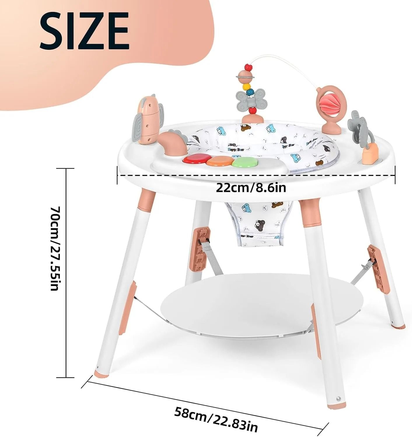 Multi-Functional 3-in-1 Baby Activity Center