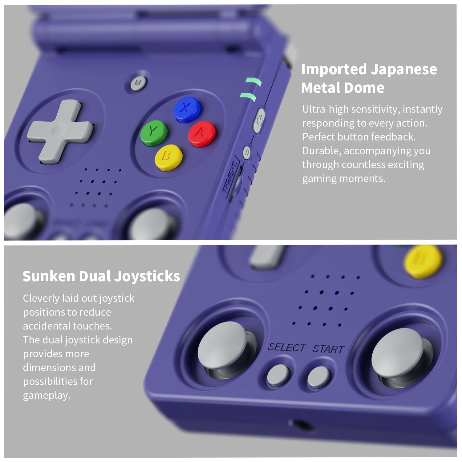 Flip Handheld Game Console with 3.4 Inch Screen and Built In Games