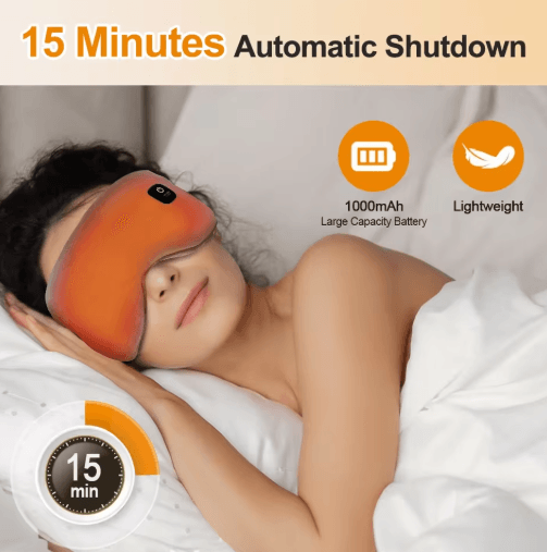 DreamEase Pro USB Heated Eye Mask with 3-Mode Massage