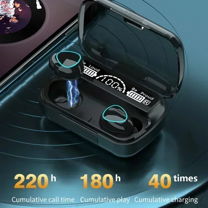 Wireless Earbuds with Charging Case Waterproof TWS Bluetooth Headphones