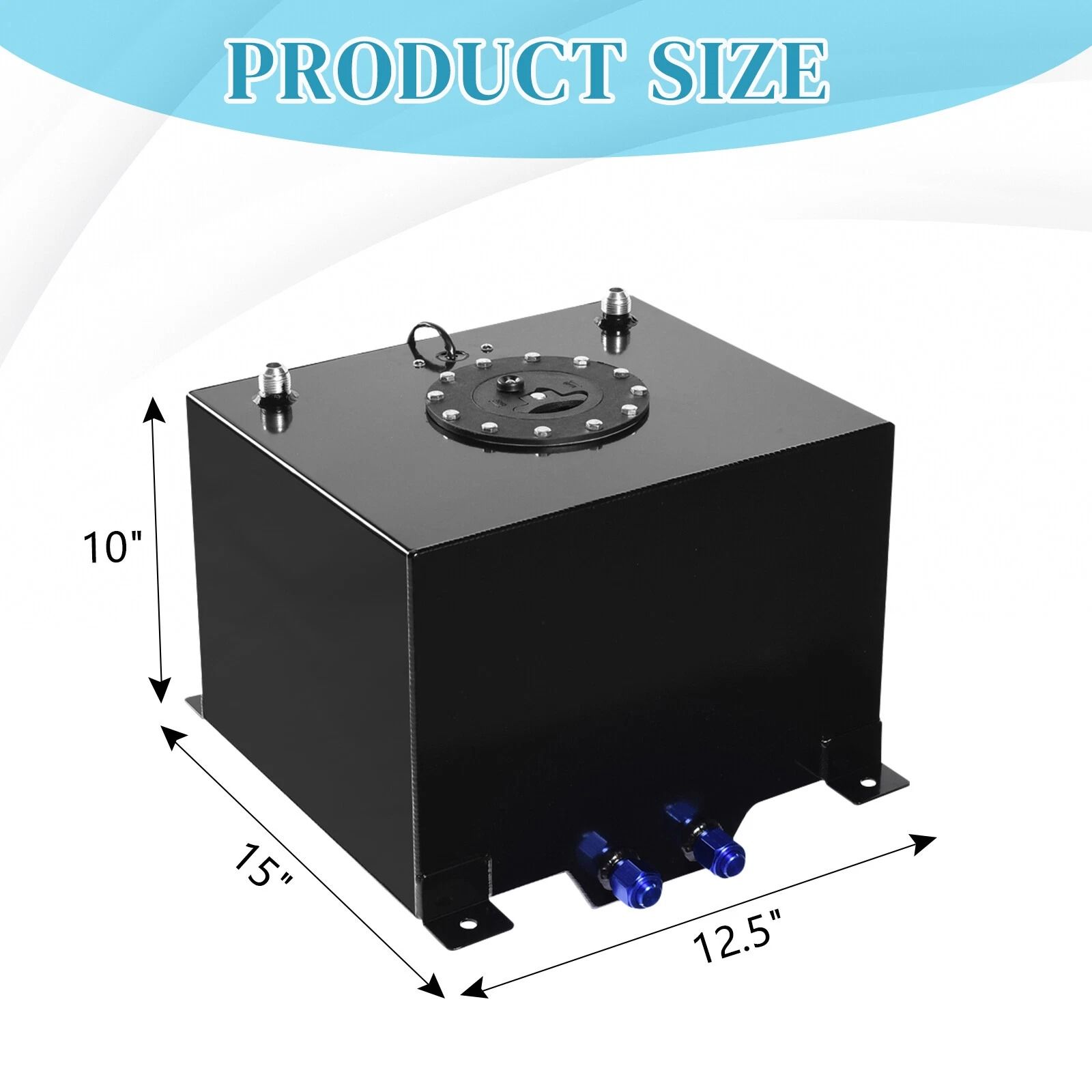 8 Gallon Aluminum Racing Drift Fuel Cell Gas Tank, Level Sender NEW, Durable Racing Accessory