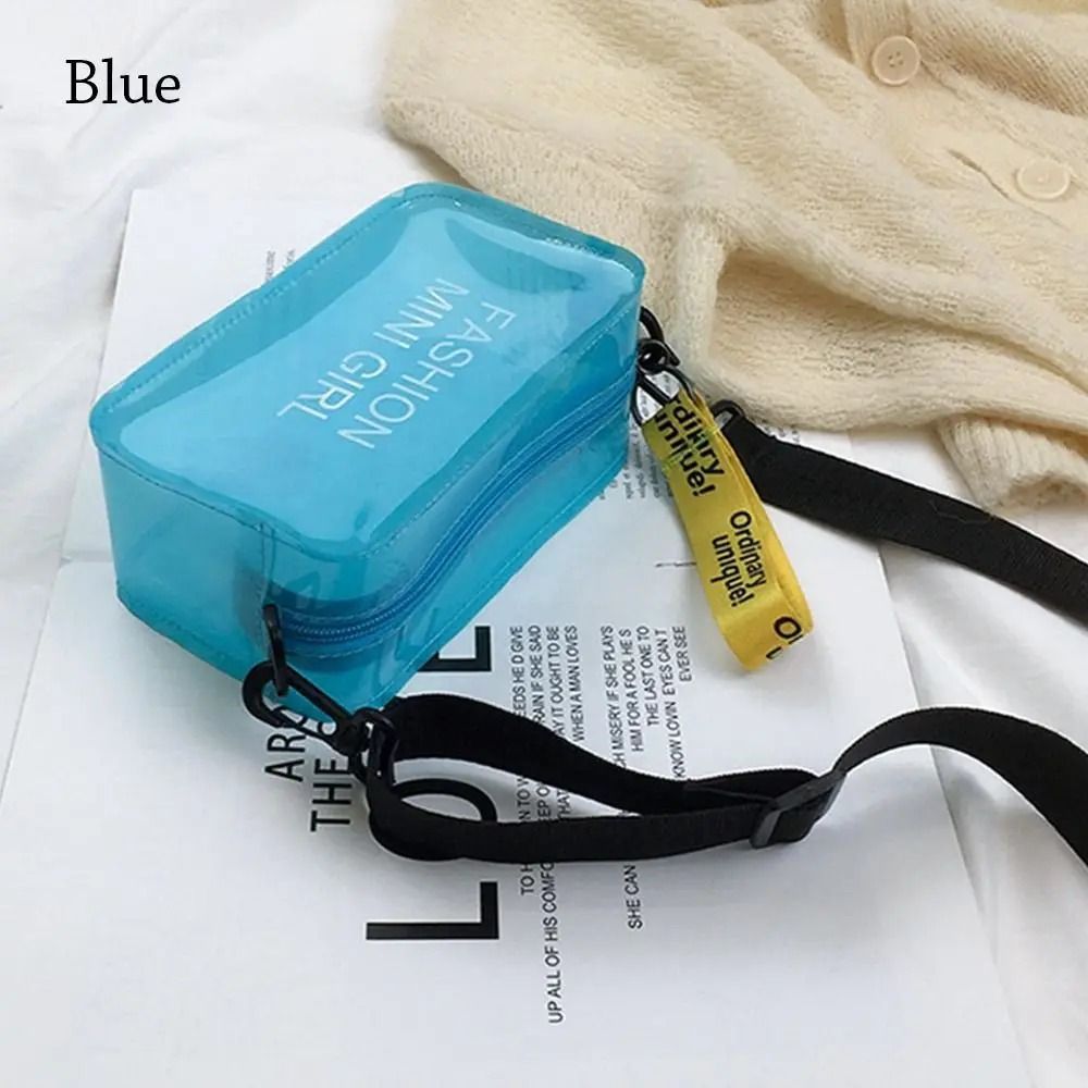 CandyClear Transparent PVC Crossbody Jelly Bag Mini Shoulder Tote
