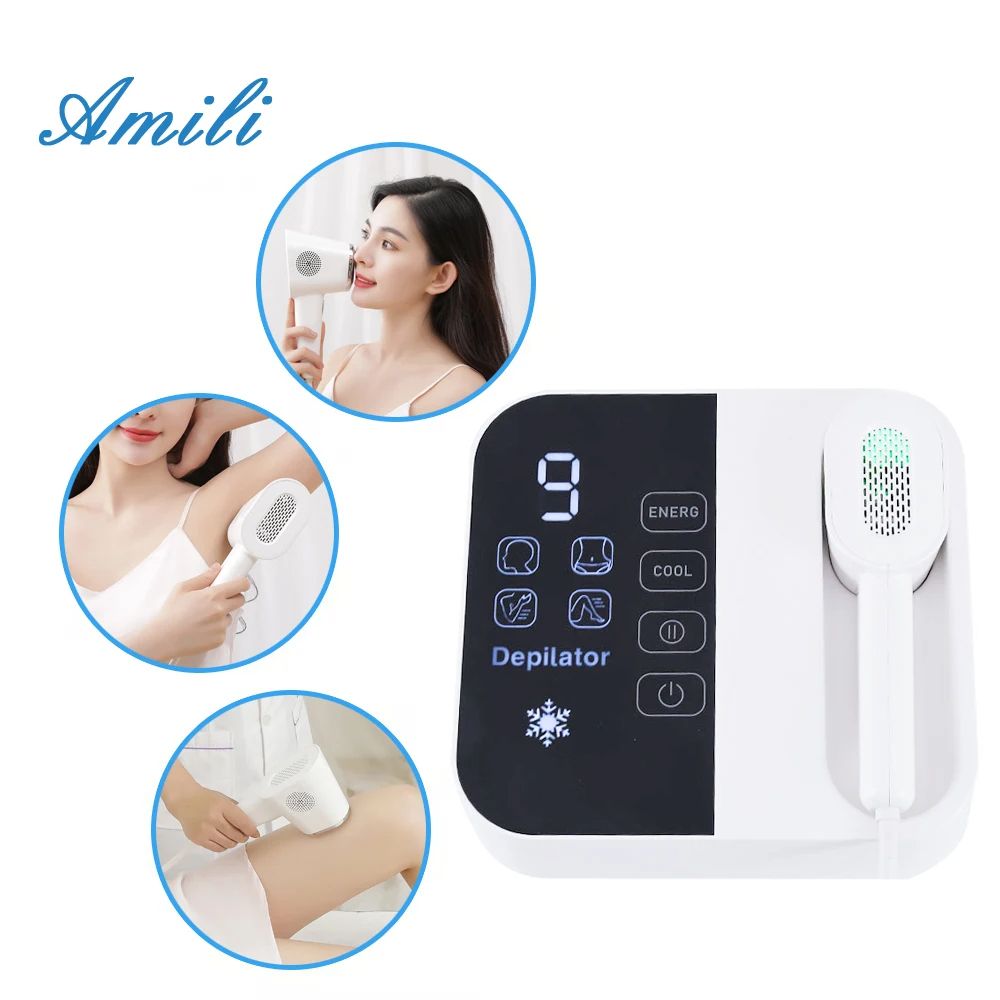 Professional IPL Hair Removal Device – Painless, Cooling, Full-Body Results at Home