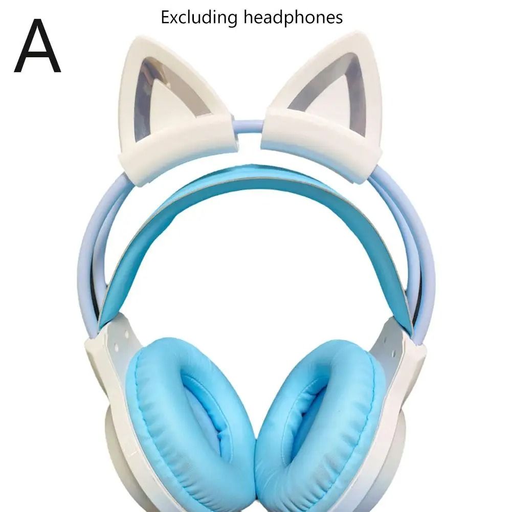 Cat Ear Headphones Accessory Silicone Gaming Headset Decoration Attachment