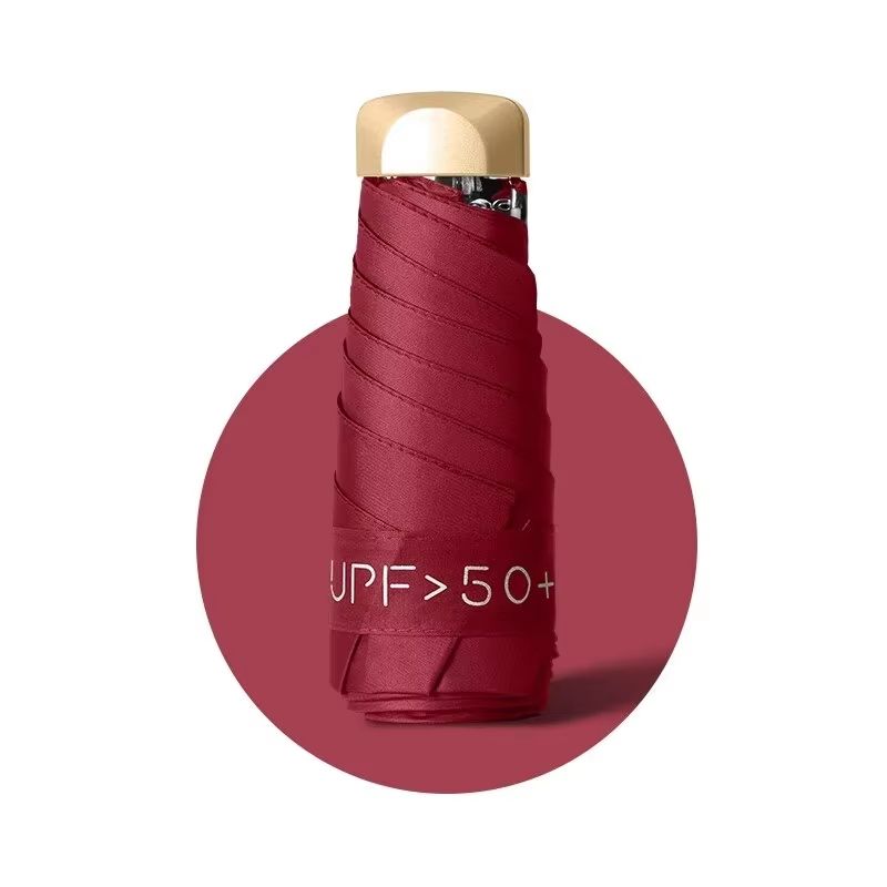Mini Pocket Umbrella – Compact Folding Sun & Rain Parasol with UV Protection