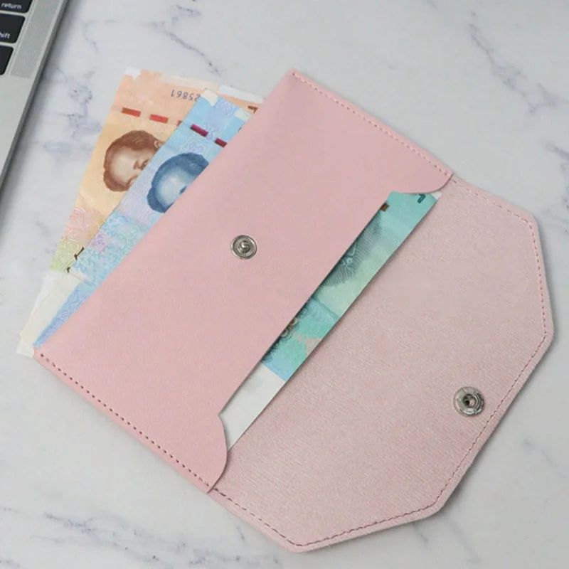Slim Leather Money Clip Wallet