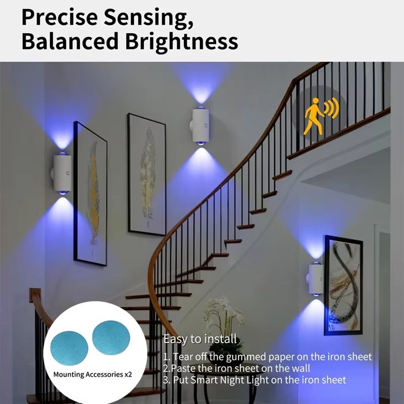RGB Motion Sensor Wall Light Outdoor Waterproof LED Atmosphere Lamp