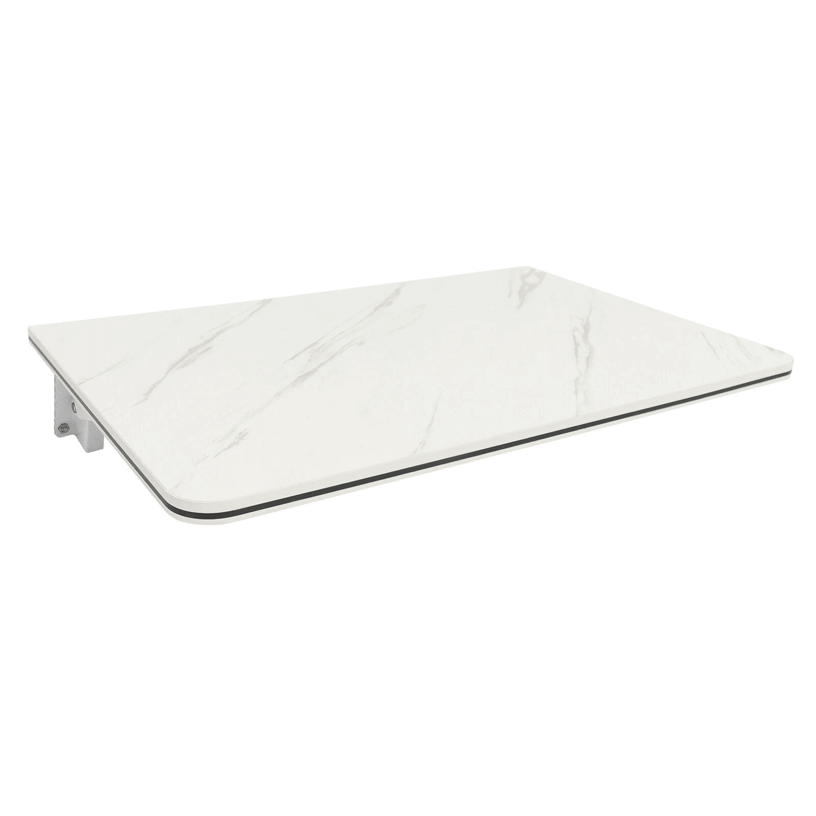 Folding Desk with Stylish Wall-Mounted Durable MDF and Metal Design