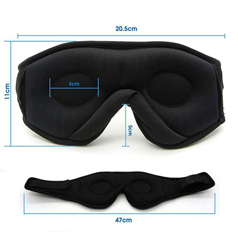 Bluetooth Sleep Mask, 3D Eye Mask with Built-in HD Speakers for Comfortable Sleep and Music Playback