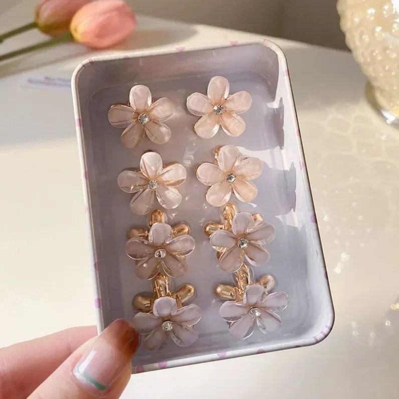 Sweet Opal Garden Mini Flower Hair Claws  10 Piece Set